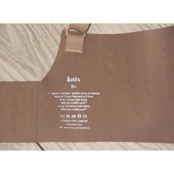 Knix Revolution Bra Lined Wire Free Womens S+ Beige New Nwt - Picture 6 of 6